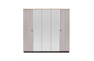 Пятистворатый шкаф для одежды Мадрид (Кашемир эмаль)