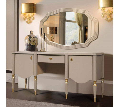 Туалетный столик  Моника (Капучино эмаль)