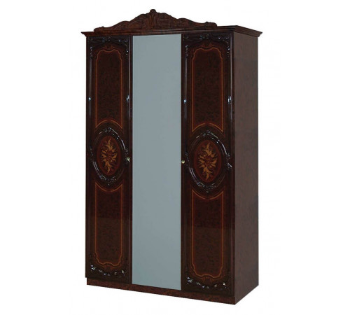 Трехстворчатый шкаф для одежды Роза (могано)