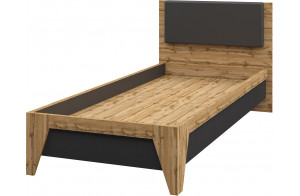 Односпальная кровать 90x200 Сканди МН-036-21 графит