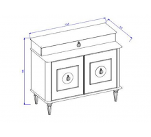 Комод-туалетный столик Мистраль (Mistral) MIST-23