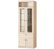 Шкаф витрина для посуды Инна 612 светлый